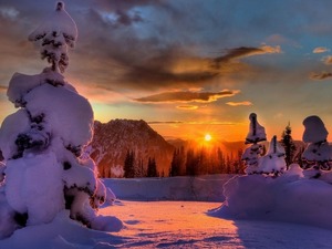 Закат в горах